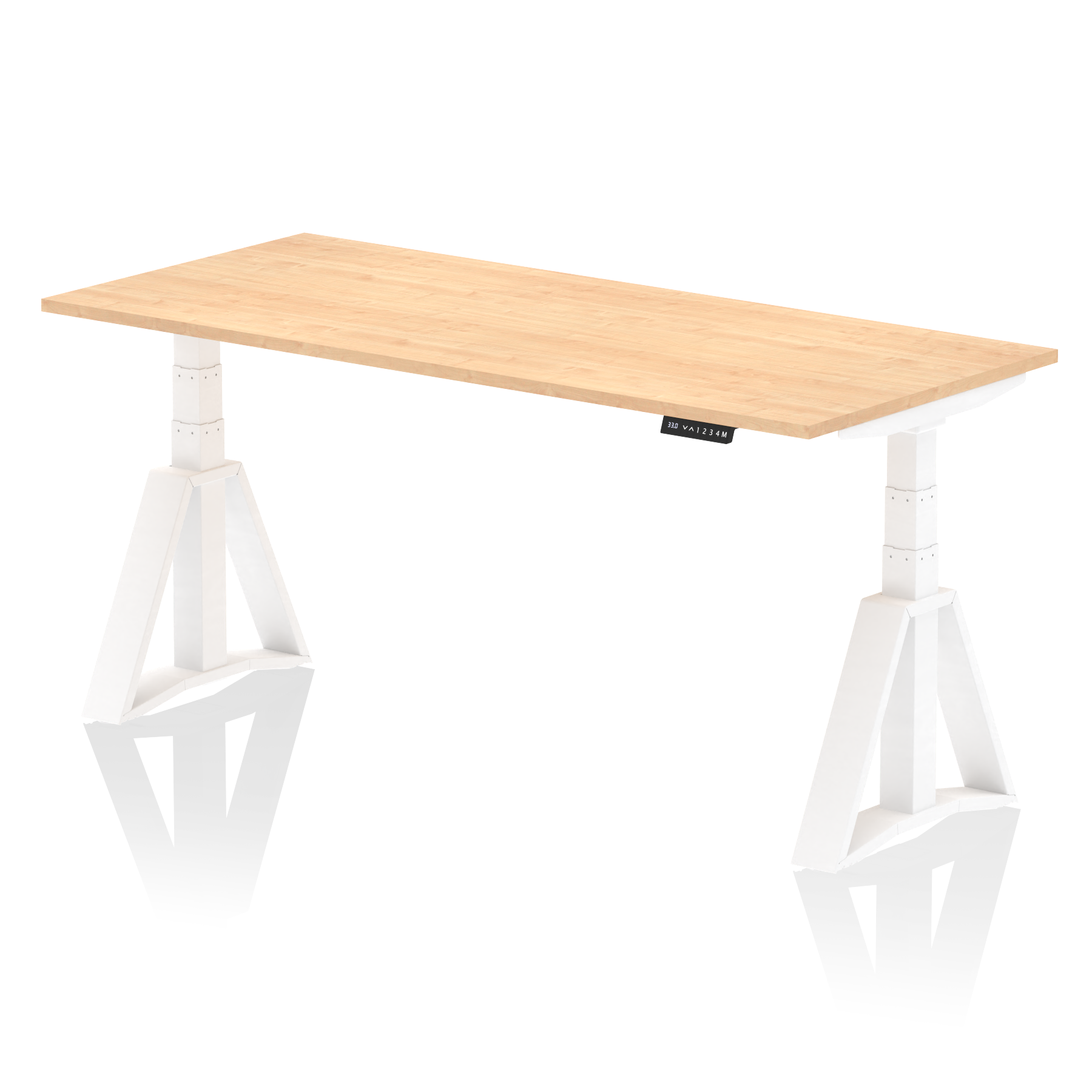 Air Height Adjustable Desk without Cable Ports With Piste Foot