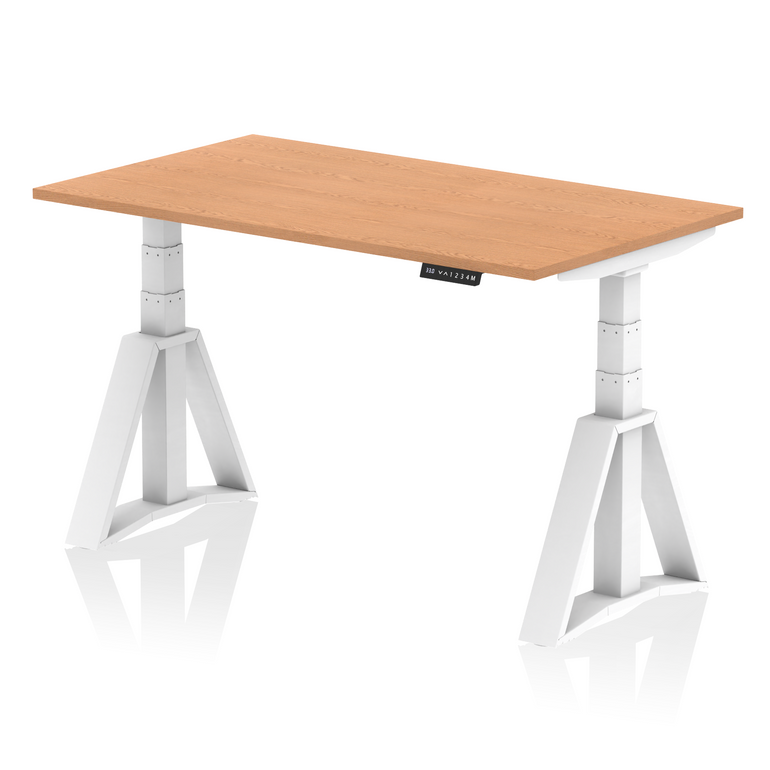 Air Height Adjustable Desk without Cable Ports With Piste Foot