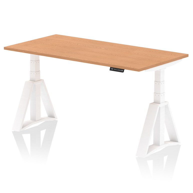 Air Height Adjustable Desk without Cable Ports With Piste Foot