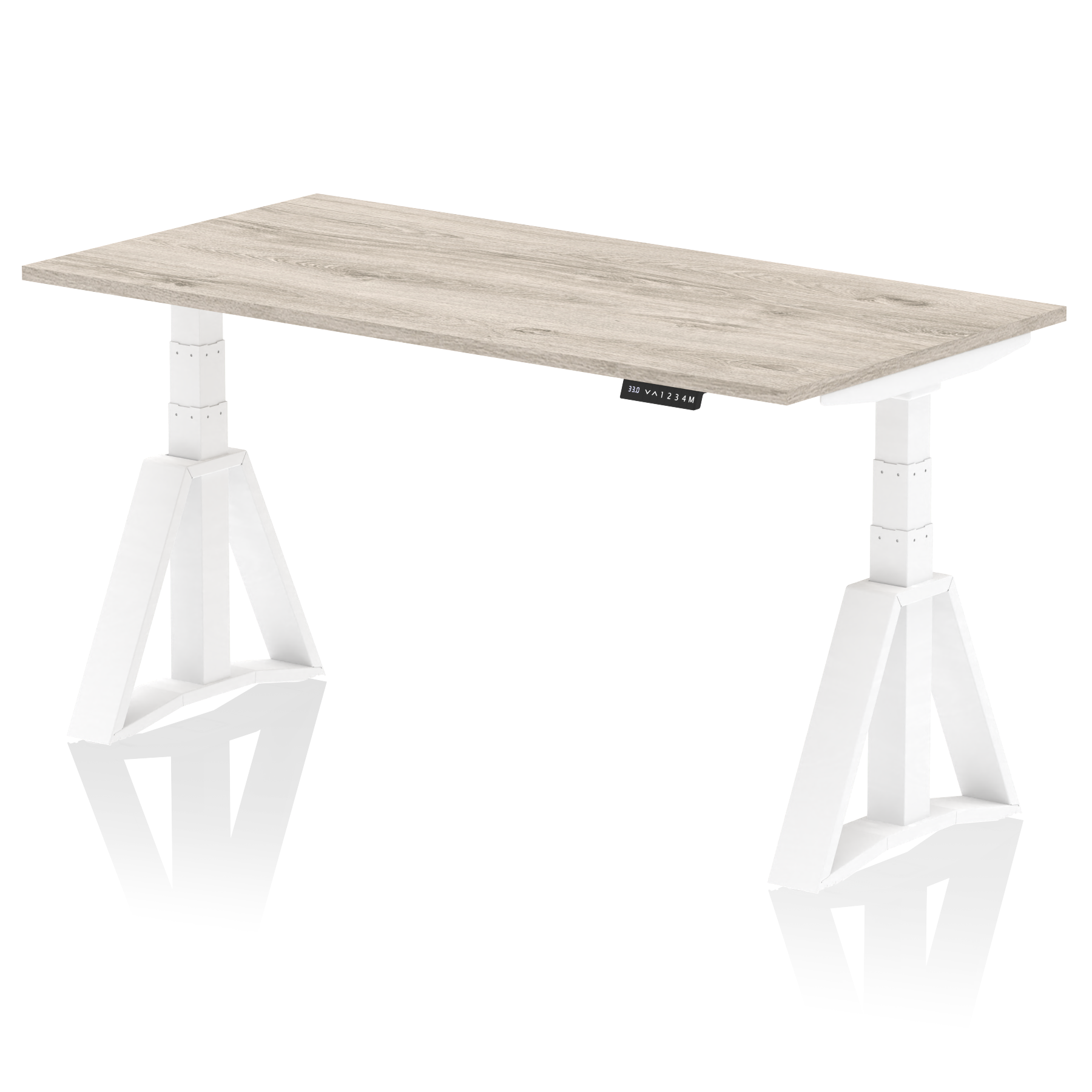 Air Height Adjustable Desk without Cable Ports With Piste Foot