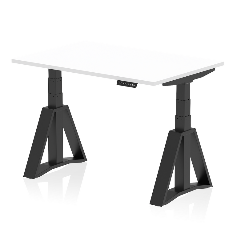 Air Height Adjustable Desk without Cable Ports With Piste Foot