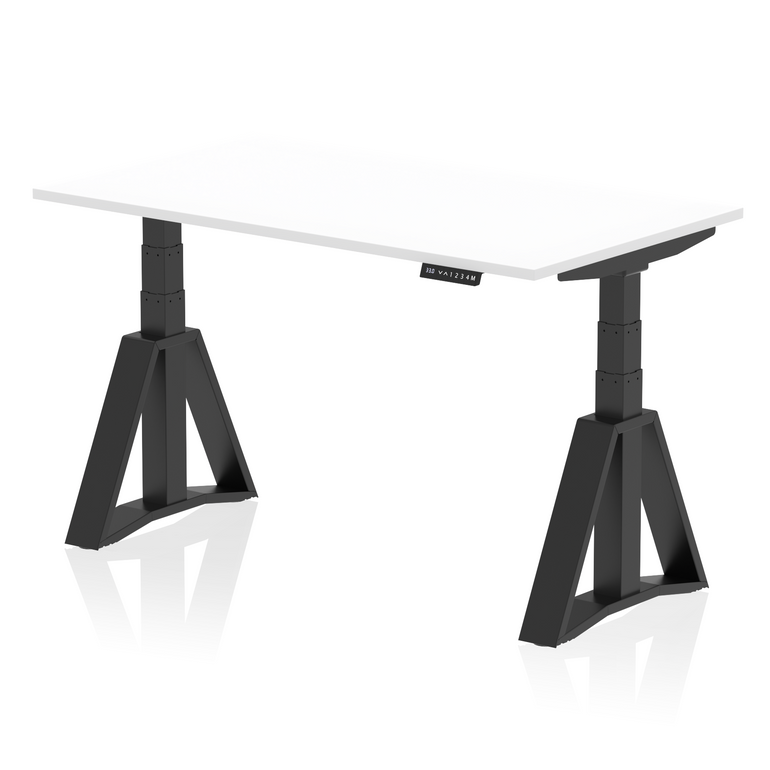 Air Height Adjustable Desk without Cable Ports With Piste Foot