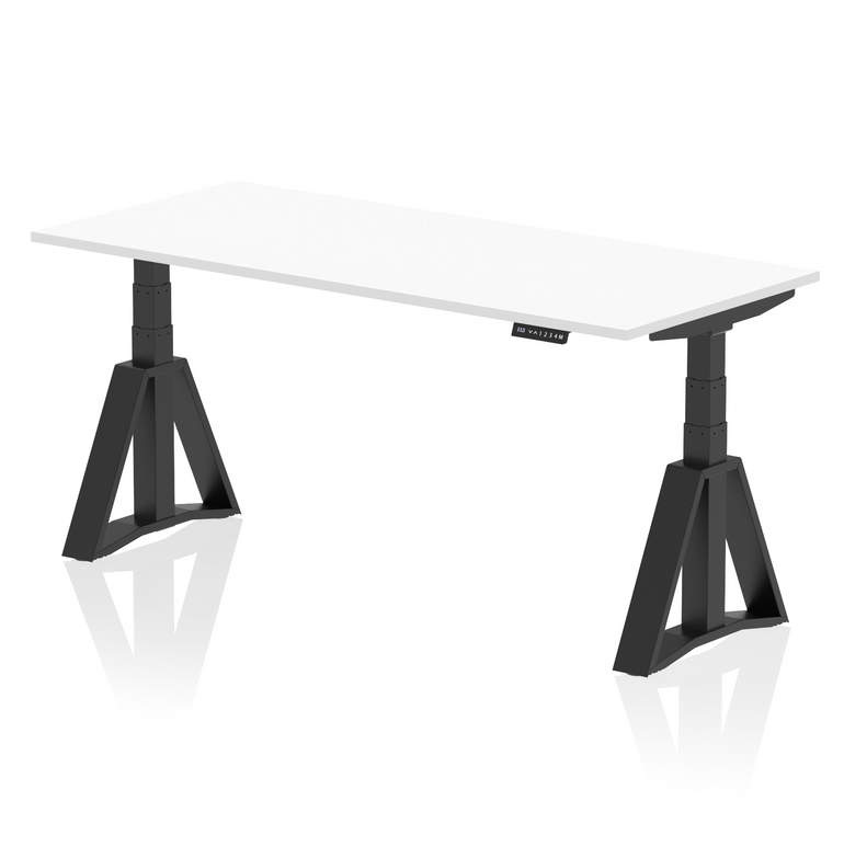 Air Height Adjustable Desk without Cable Ports With Piste Foot