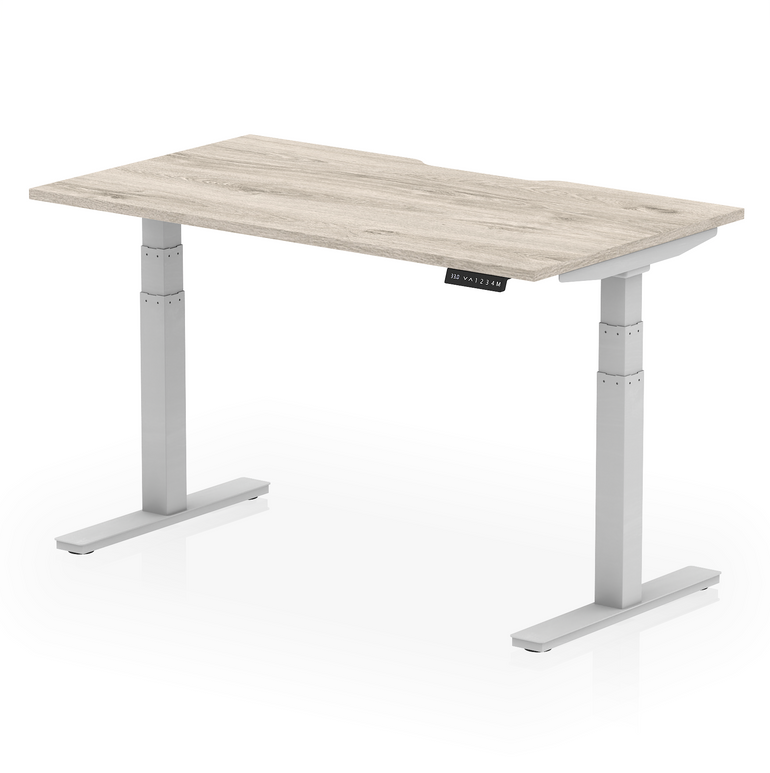 Air Scalloped Edge Height Adjustable Office Desk