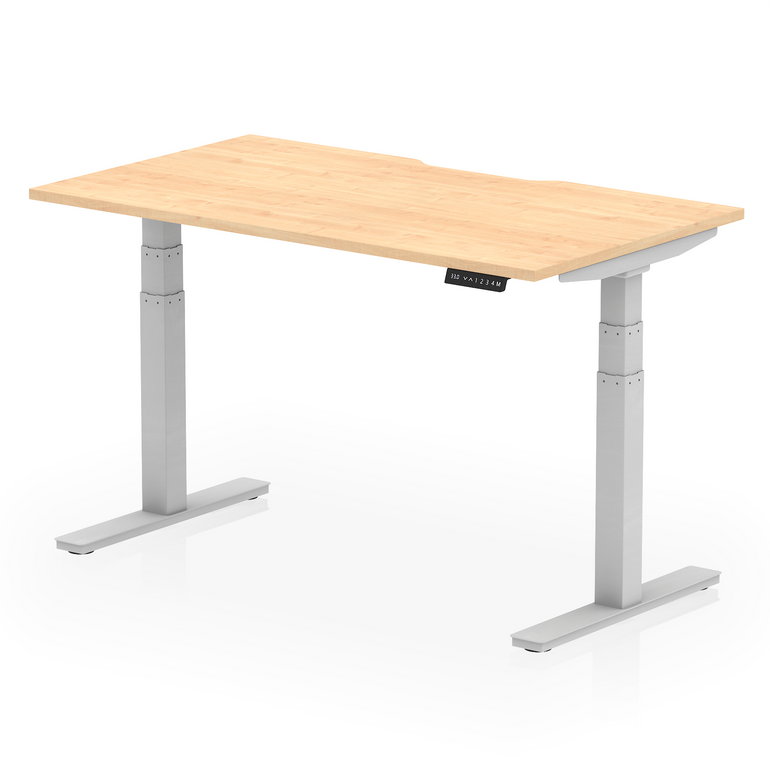 Air Scalloped Edge Height Adjustable Office Desk