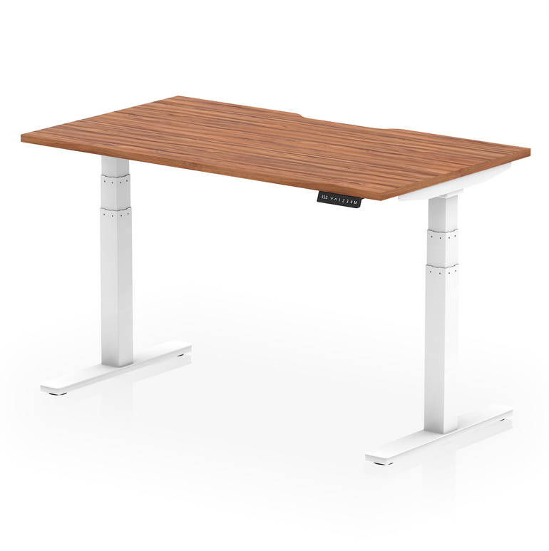 Air Scalloped Edge Height Adjustable Office Desk