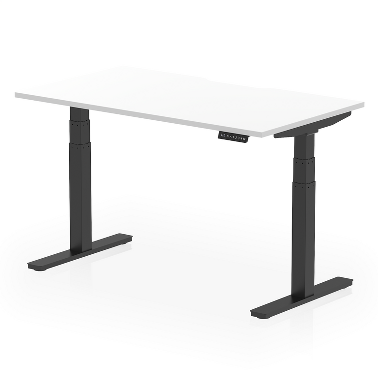 Air Scalloped Edge Height Adjustable Office Desk