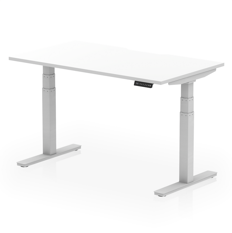 Air Scalloped Edge Height Adjustable Office Desk