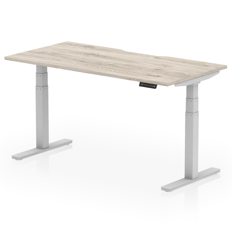 Air Scalloped Edge Height Adjustable Office Desk