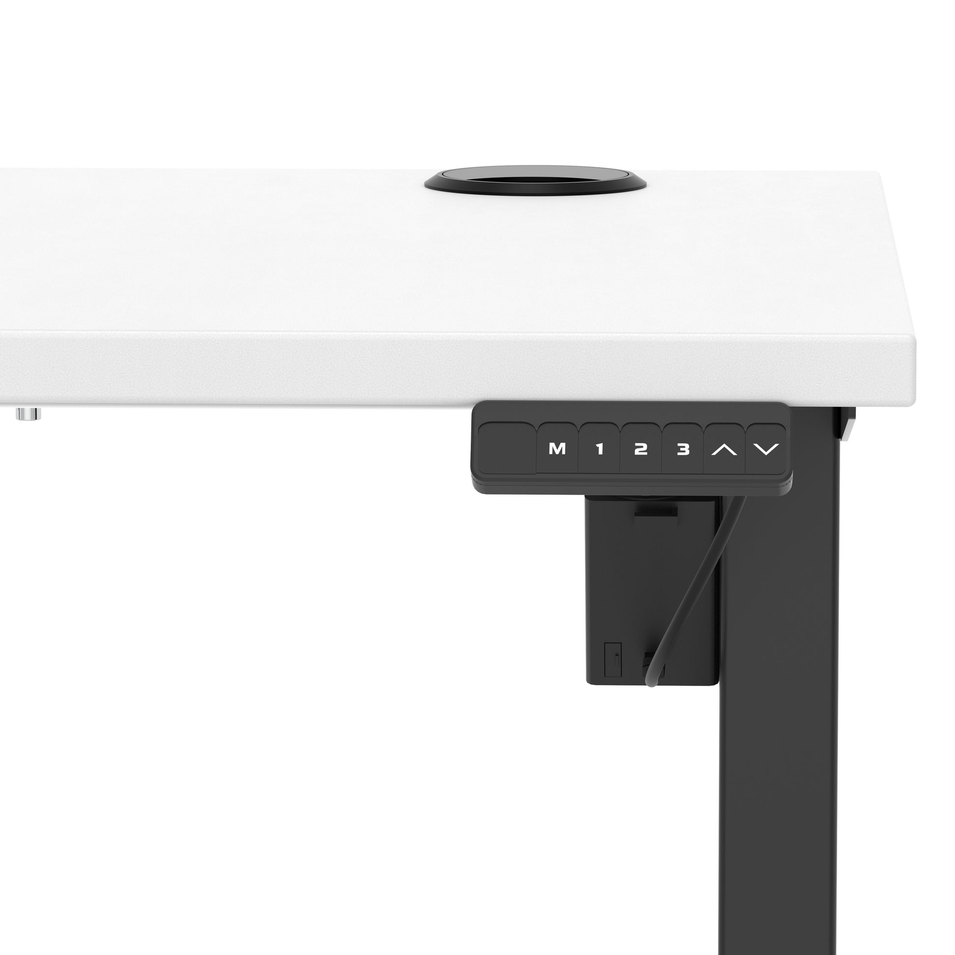 Air Lite Height Adjustable Slimline Desk With Cable Ports