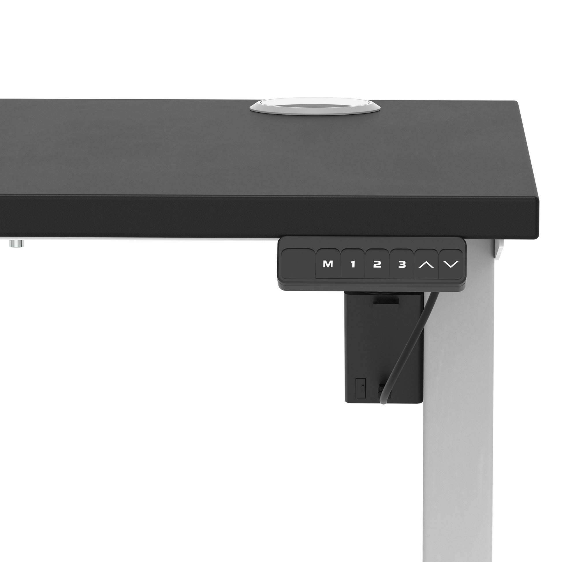 Air Lite Height Adjustable Slimline Desk With Cable Ports