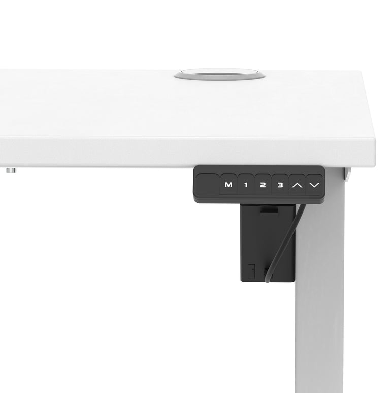 Air Lite Height Adjustable Slimline Desk With Cable Ports