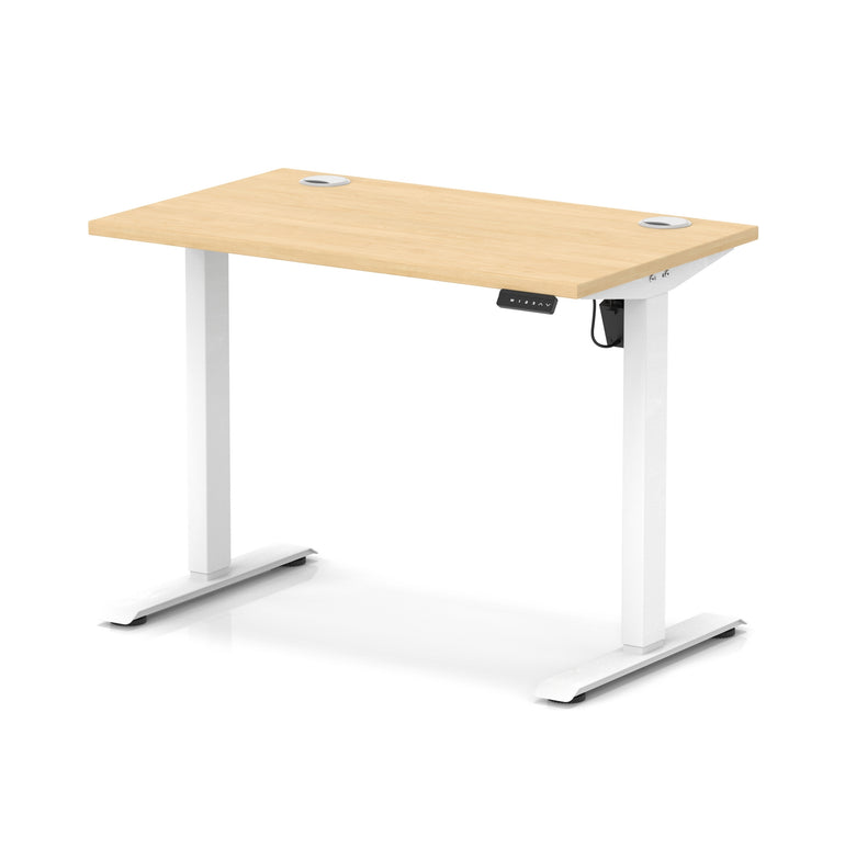 Air Lite Height Adjustable Slimline Desk With Cable Ports