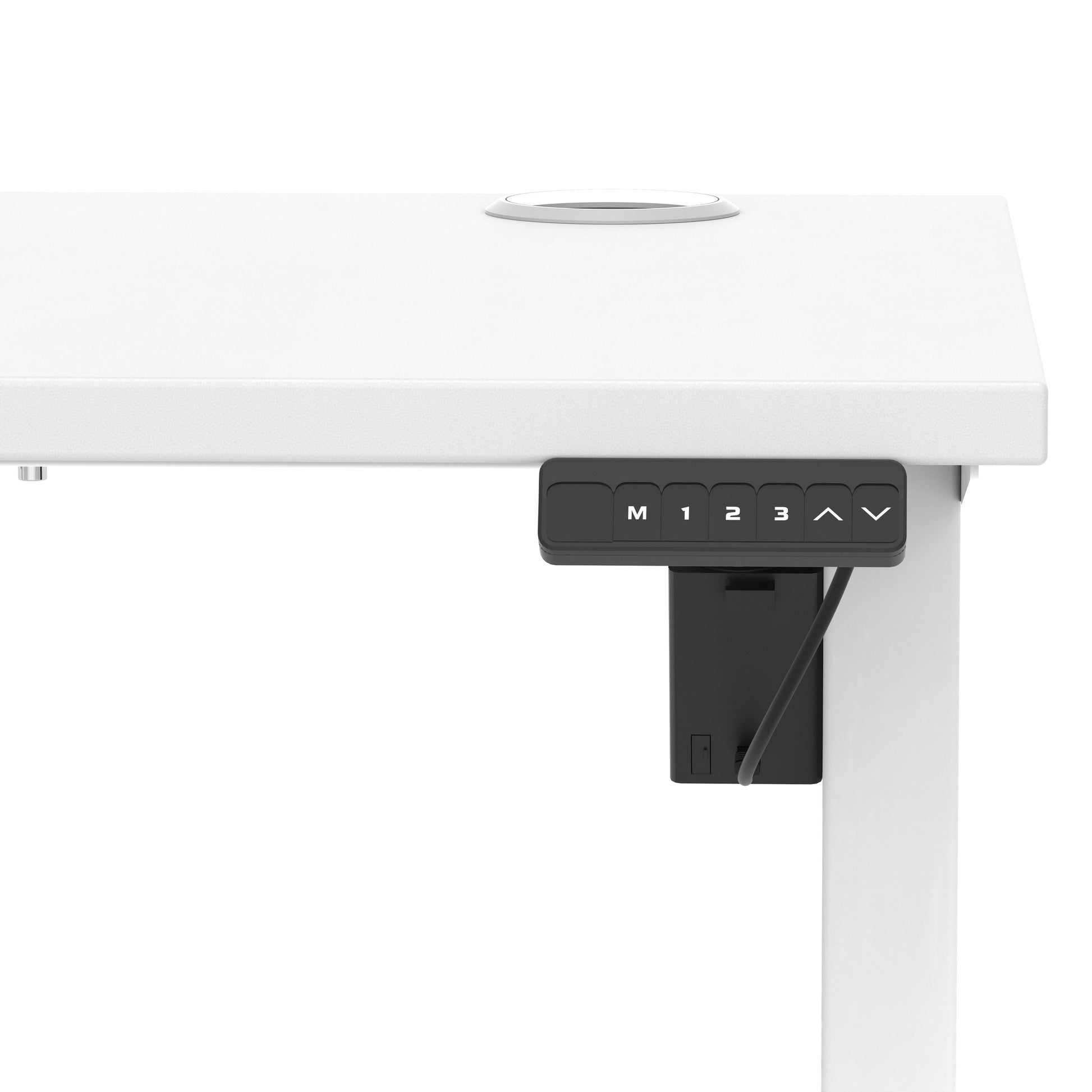 Air Lite Height Adjustable Slimline Desk With Cable Ports
