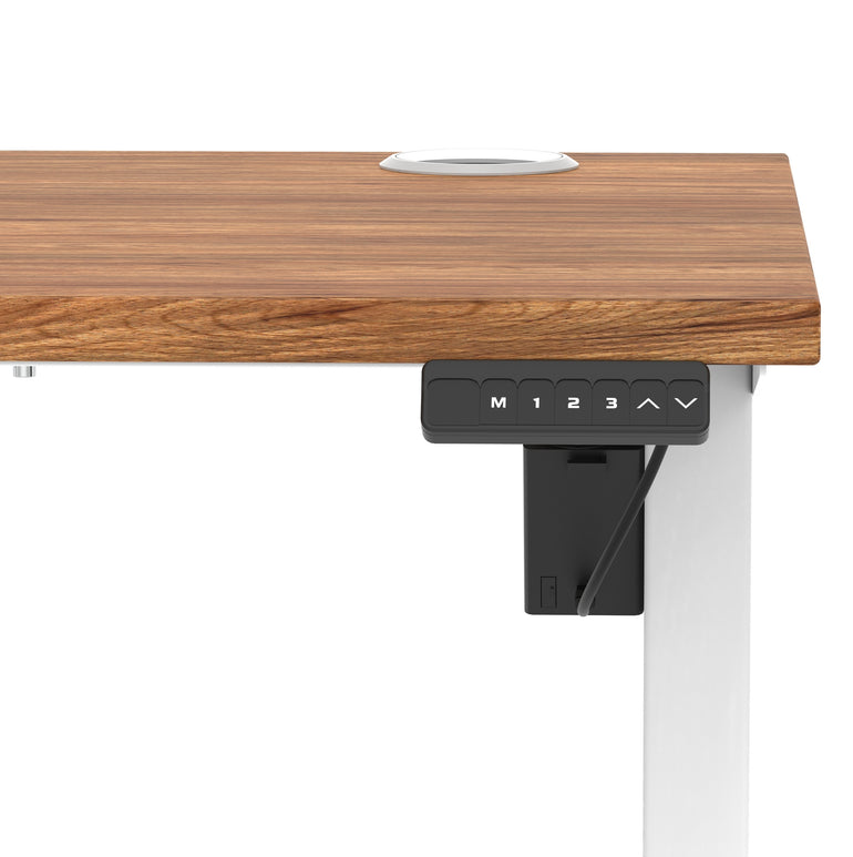 Air Lite Height Adjustable Slimline Desk With Cable Ports