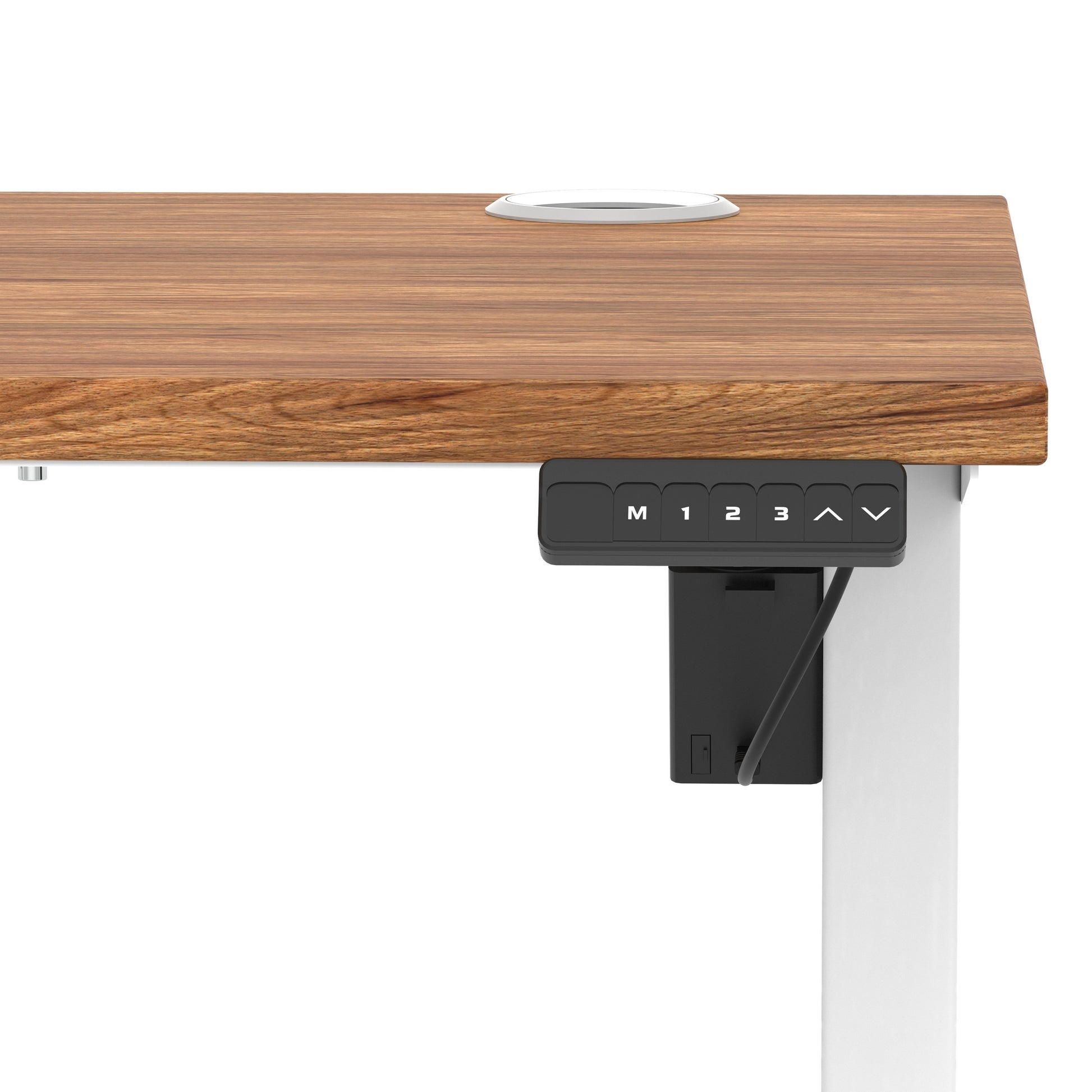 Air Lite Height Adjustable Slimline Desk With Cable Ports