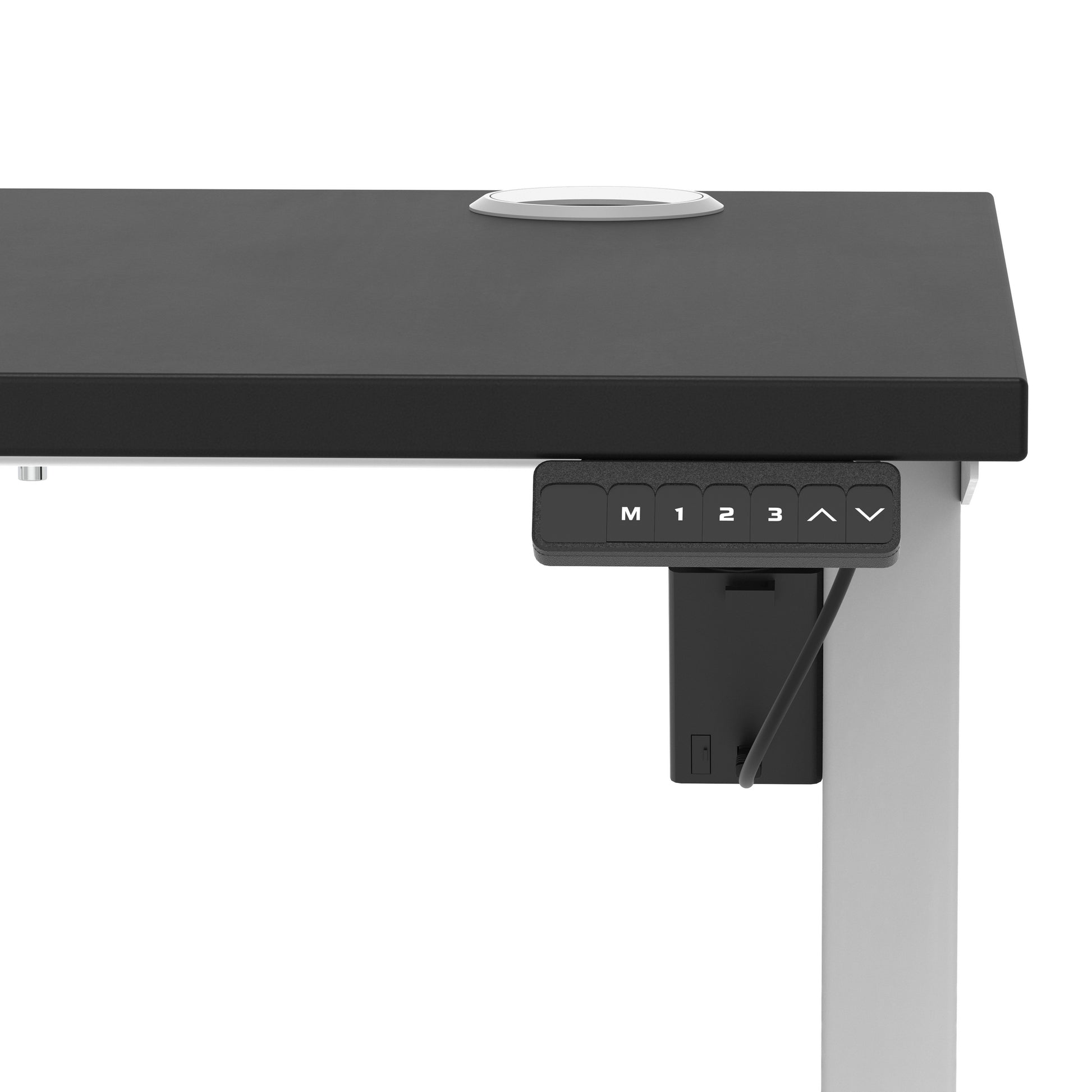 Air Lite Height Adjustable Slimline Desk With Cable Ports