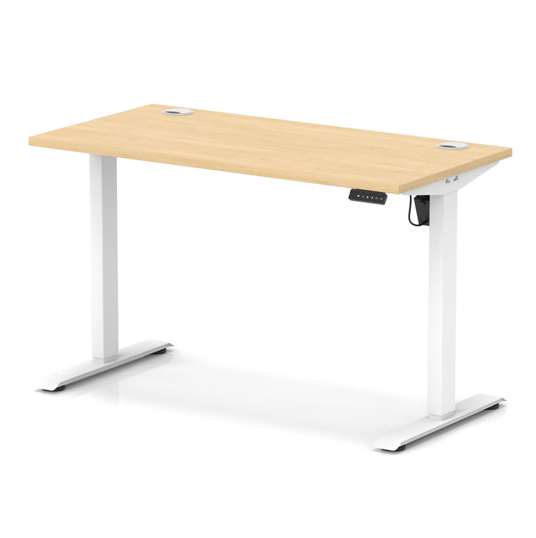 Air Lite Height Adjustable Slimline Desk With Cable Ports