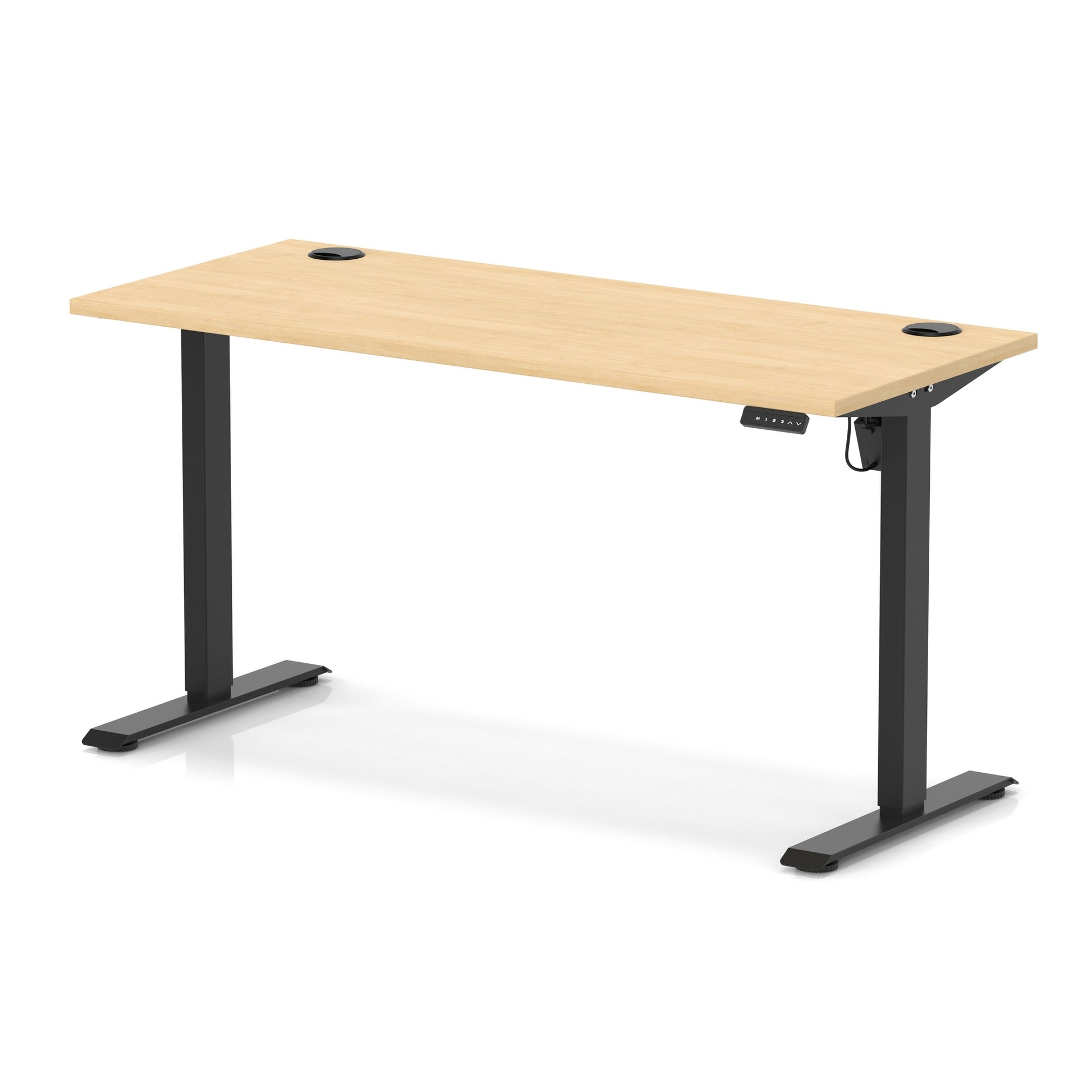 Air Lite Height Adjustable Slimline Desk With Cable Ports