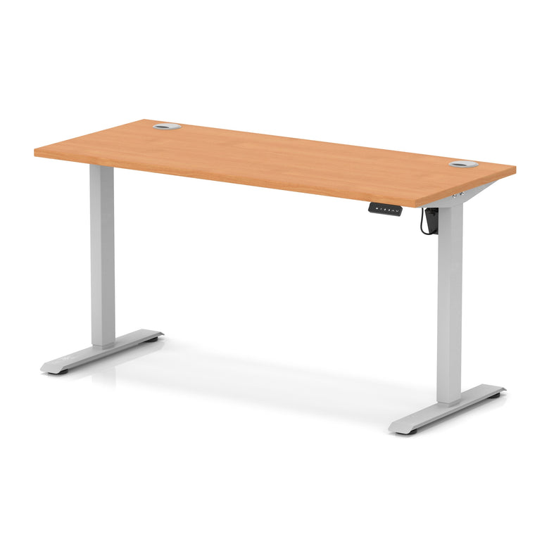 Air Lite Height Adjustable Slimline Desk With Cable Ports