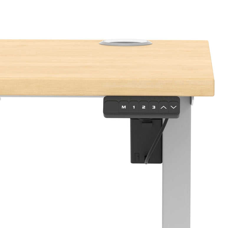 Air Lite Height Adjustable Slimline Desk With Cable Ports