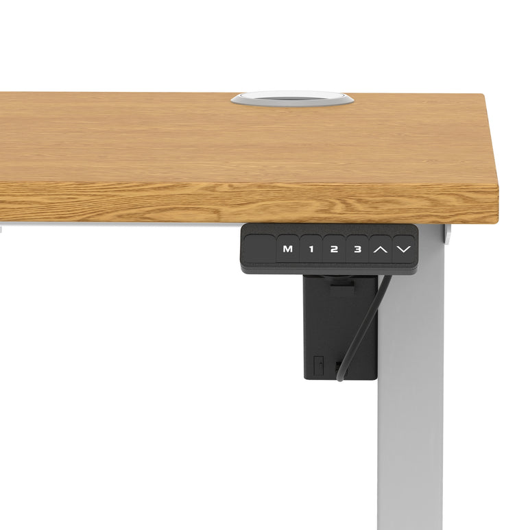 Air Lite Height Adjustable Slimline Desk With Cable Ports