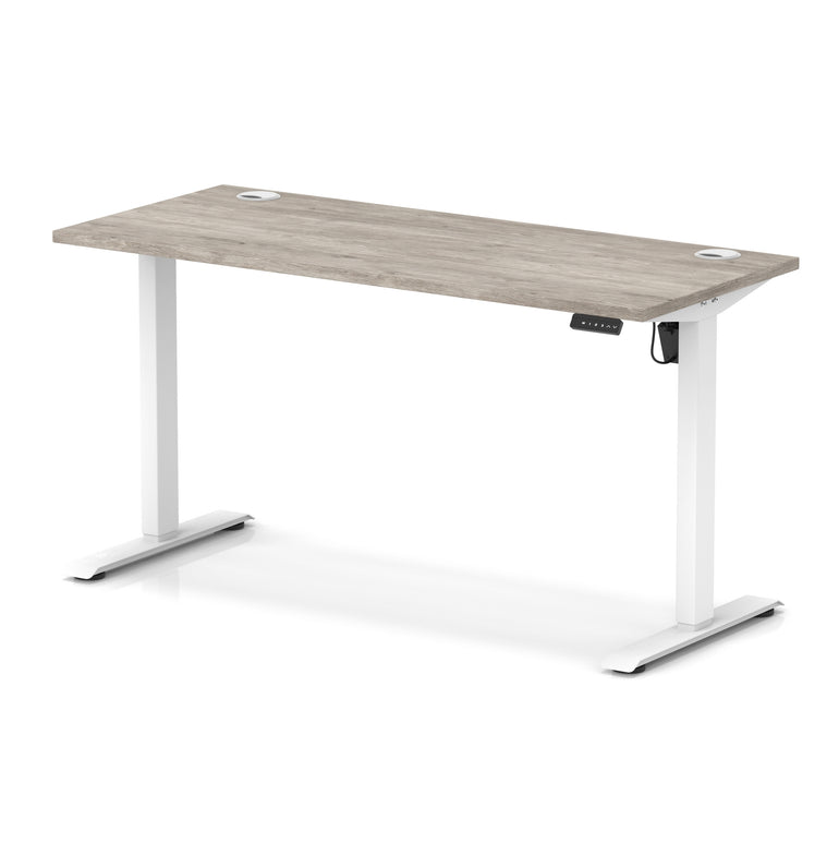 Air Lite Height Adjustable Slimline Desk With Cable Ports