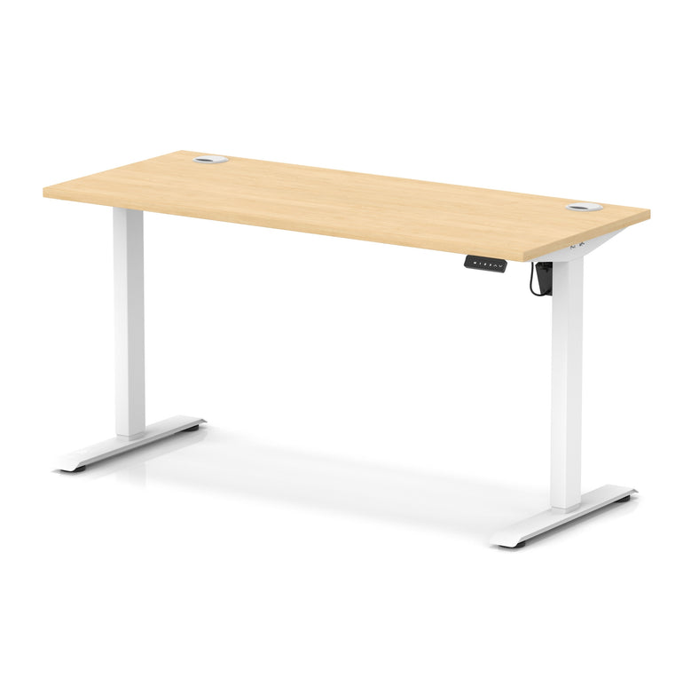 Air Lite Height Adjustable Slimline Desk With Cable Ports