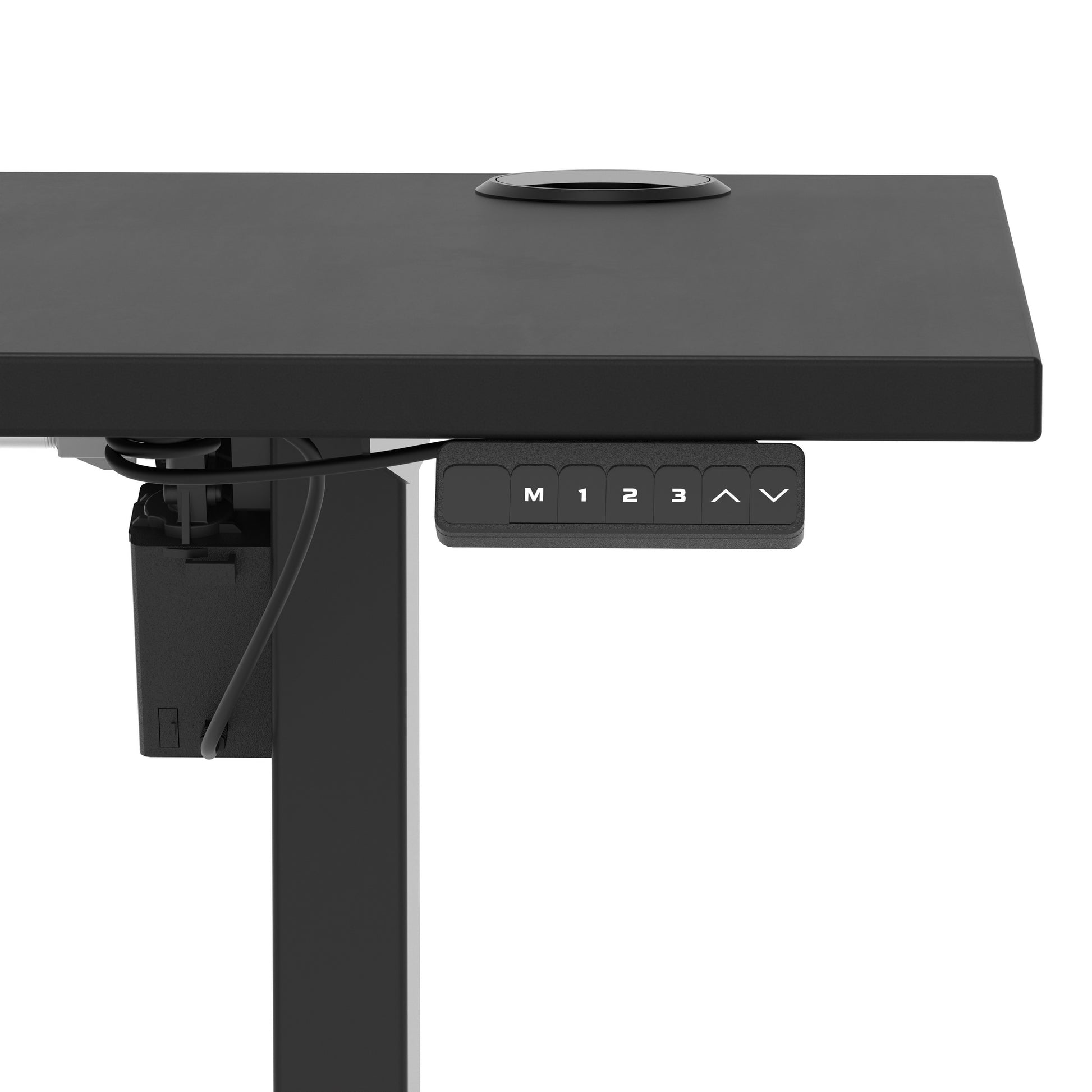Air Lite Height Adjustable Slimline Desk With Cable Ports