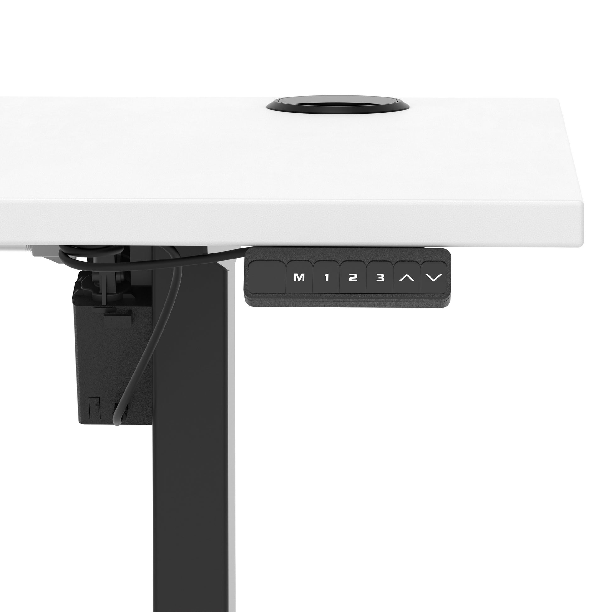 Air Lite Height Adjustable Slimline Desk With Cable Ports