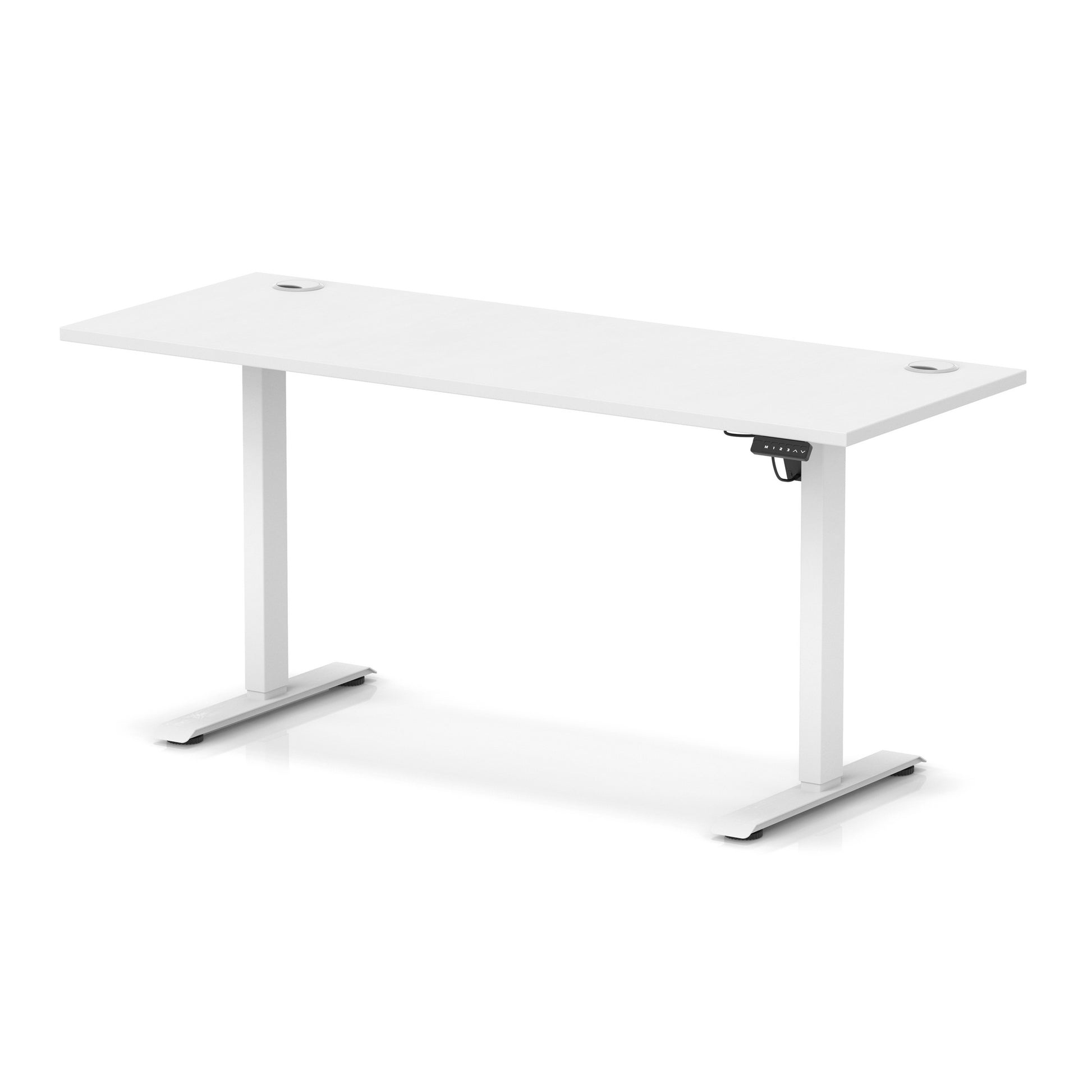 Air Lite Height Adjustable Slimline Desk With Cable Ports