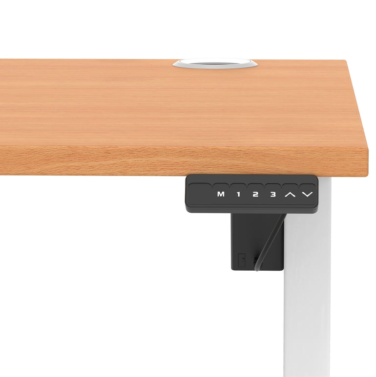 Air Lite Height Adjustable Desk With Cable Ports