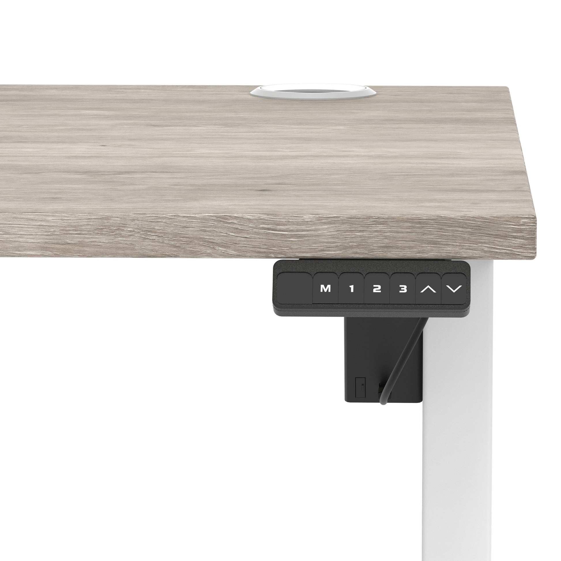 Air Lite Height Adjustable Desk With Cable Ports
