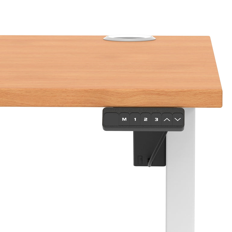 Air Lite Height Adjustable Desk With Cable Ports