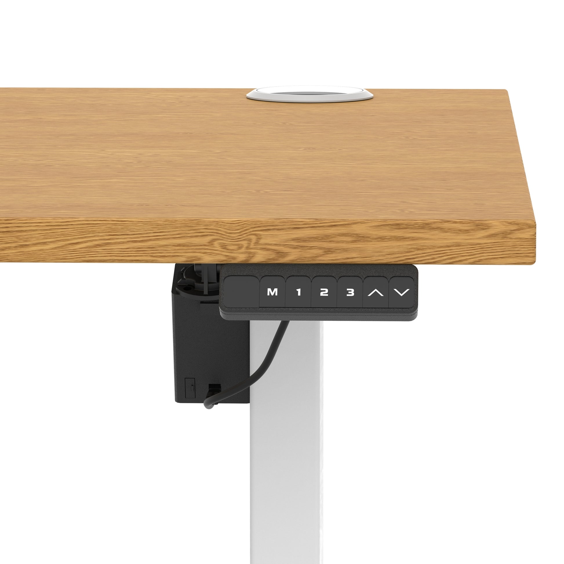 Air Lite Height Adjustable Desk With Cable Ports