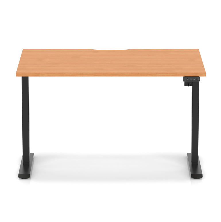 Air Lite Height Adjustable Desk With Scalloped Edge
