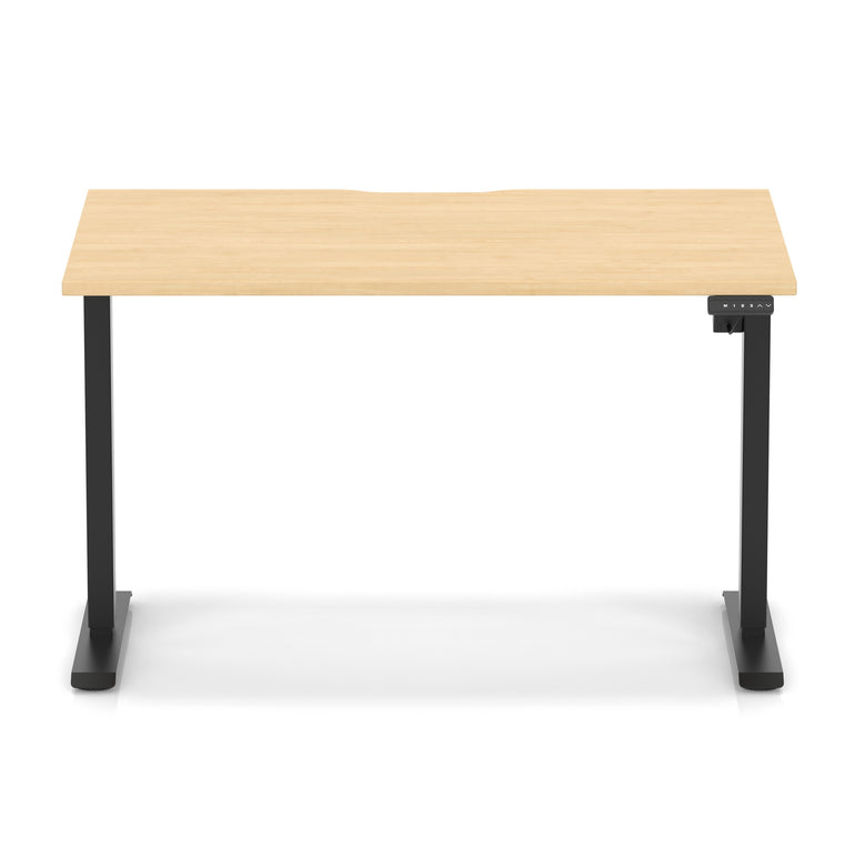 Air Lite Height Adjustable Desk With Scalloped Edge