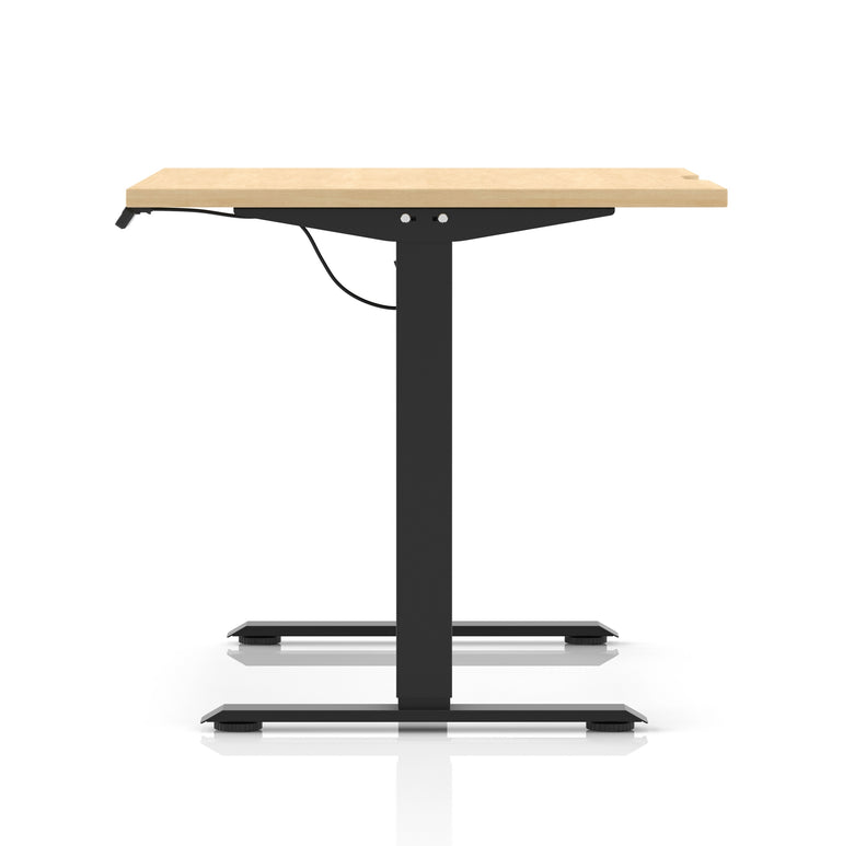 Air Lite Height Adjustable Desk With Scalloped Edge