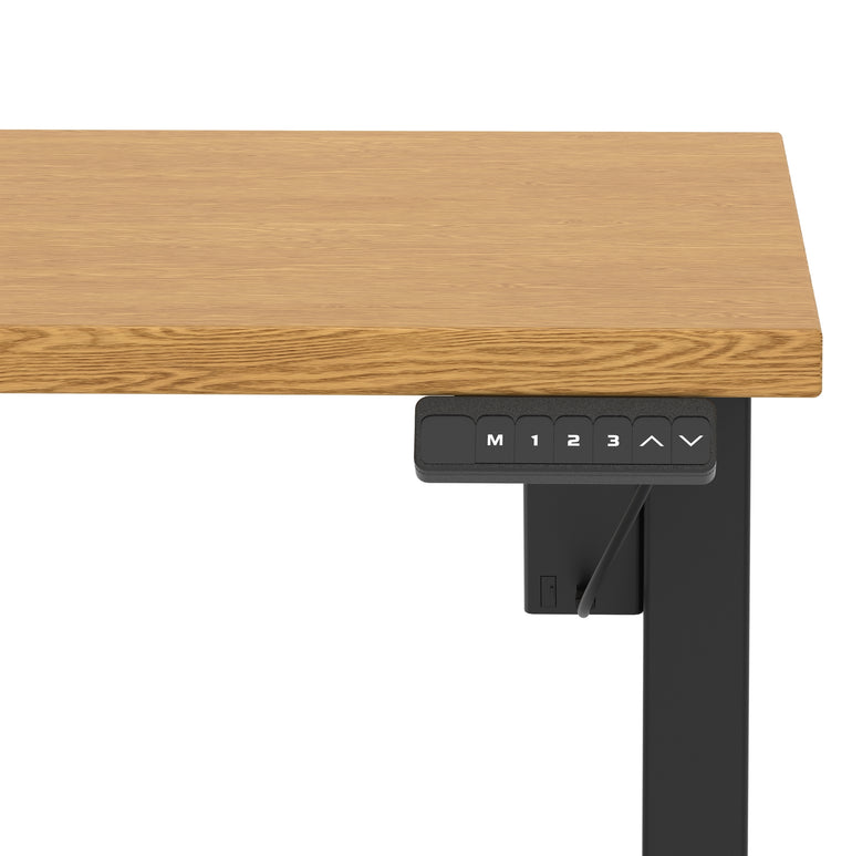 Air Lite Height Adjustable Desk With Scalloped Edge