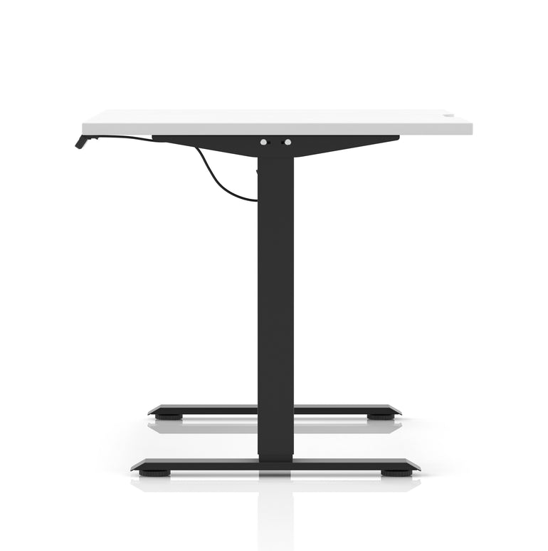 Air Lite Height Adjustable Desk With Scalloped Edge