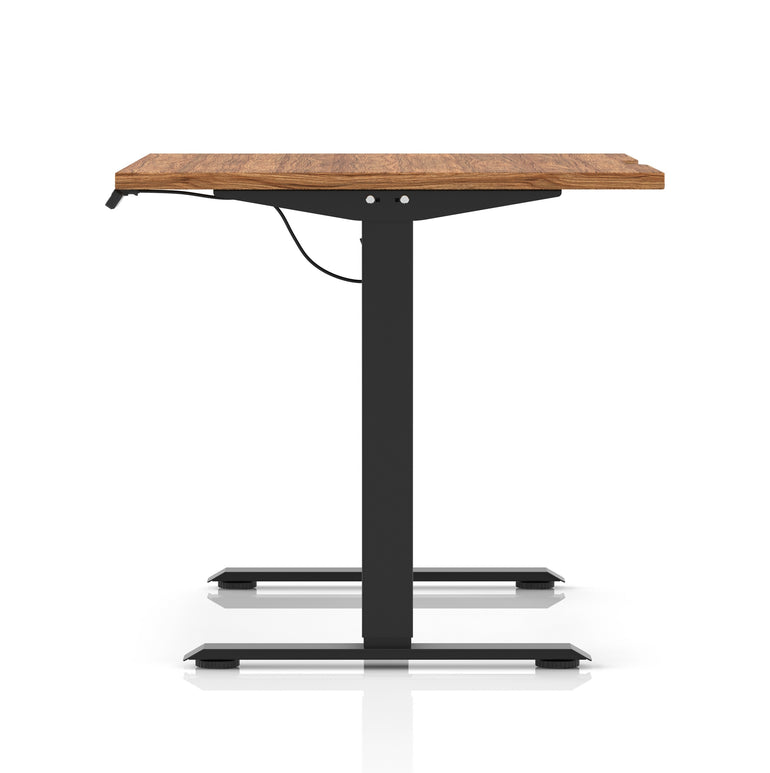 Air Lite Height Adjustable Desk With Scalloped Edge