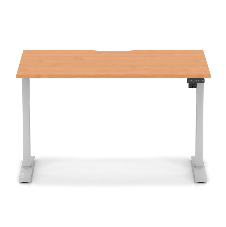 Air Lite Height Adjustable Desk With Scalloped Edge