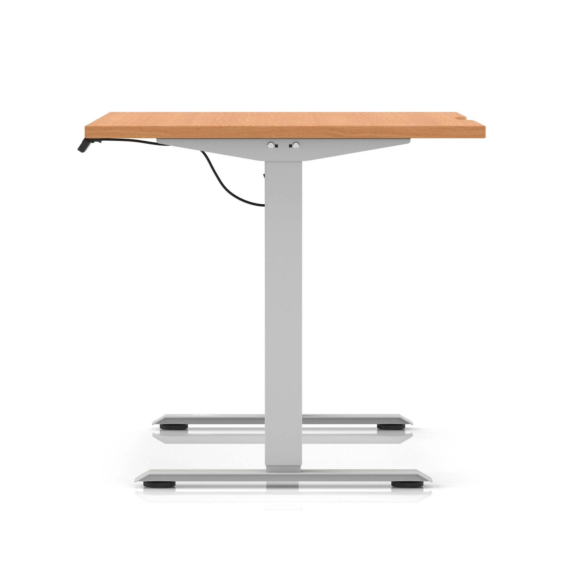Air Lite Height Adjustable Desk With Scalloped Edge