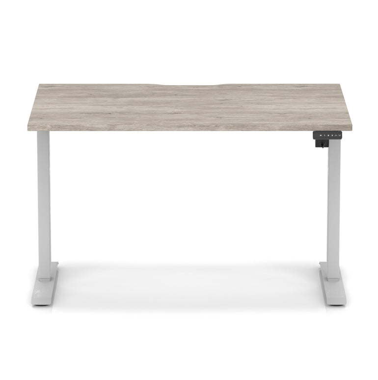 Air Lite Height Adjustable Desk With Scalloped Edge