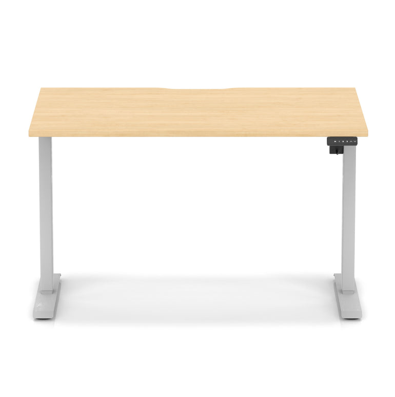 Air Lite Height Adjustable Desk With Scalloped Edge