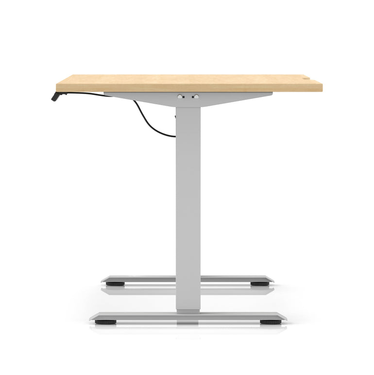 Air Lite Height Adjustable Desk With Scalloped Edge