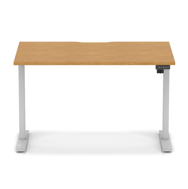 Air Lite Height Adjustable Desk With Scalloped Edge