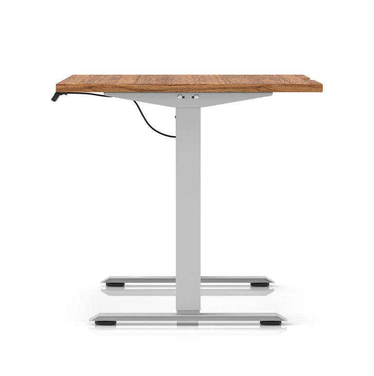 Air Lite Height Adjustable Desk With Scalloped Edge