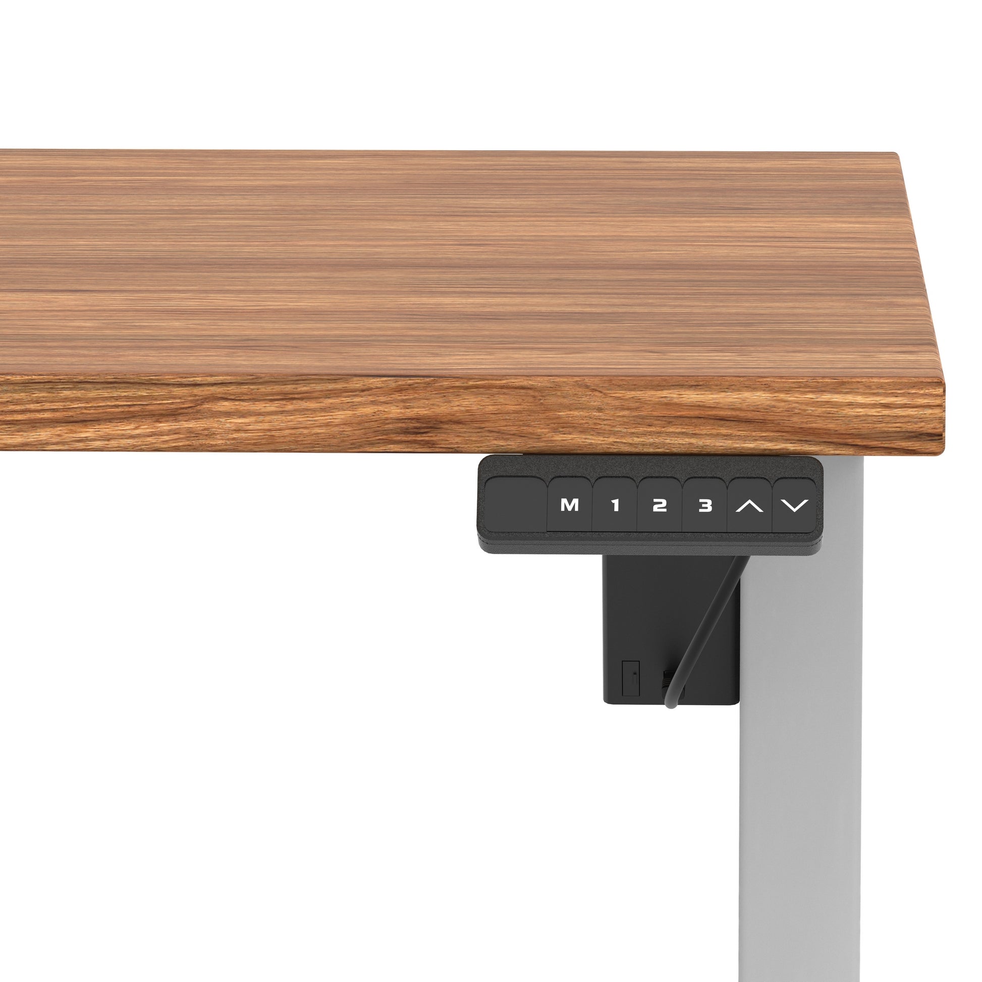 Air Lite Height Adjustable Desk With Scalloped Edge