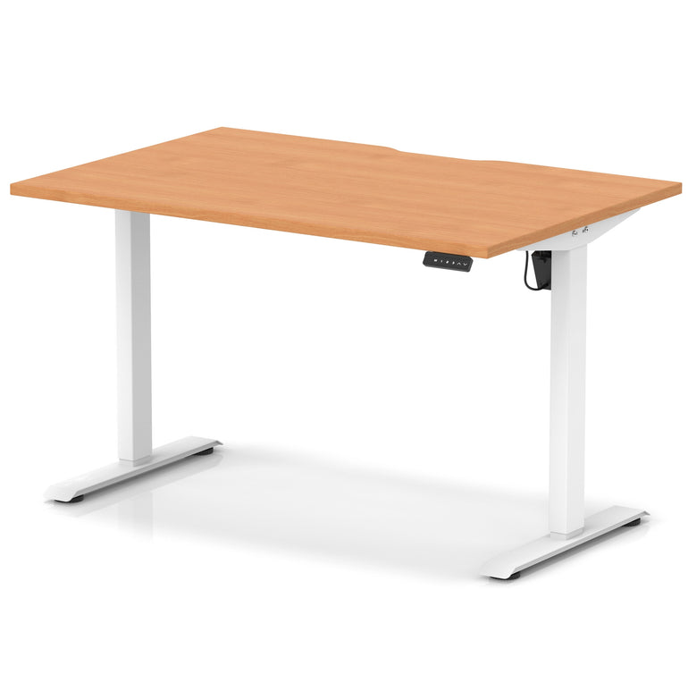 Air Lite Height Adjustable Desk With Scalloped Edge